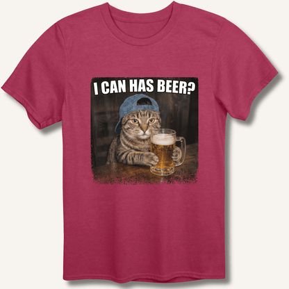 I Can Has Beer T-Shirt - Sip & Shirt