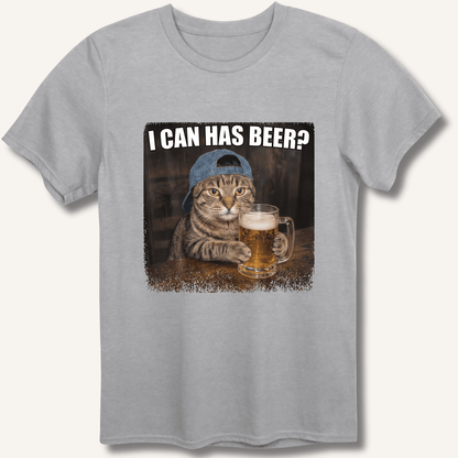 I Can Has Beer T-Shirt - Sip & Shirt