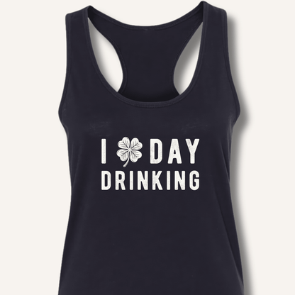 I Clover Day Drinking Racerback Tank - Sip & Shirt