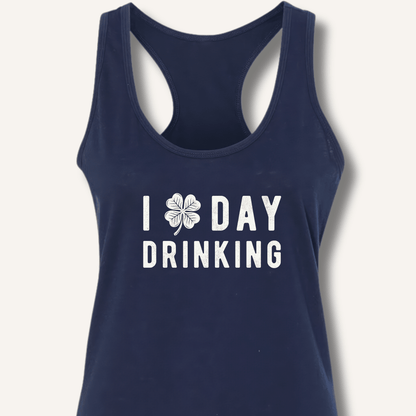 I Clover Day Drinking Racerback Tank - Sip & Shirt