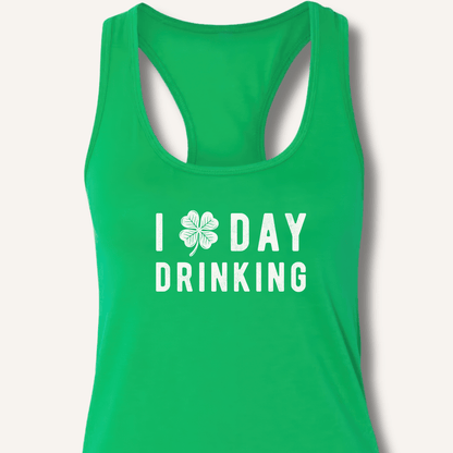 I Clover Day Drinking Racerback Tank - Sip & Shirt