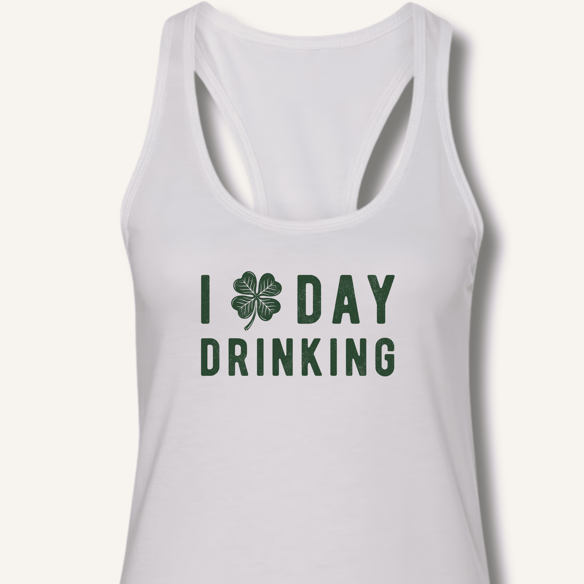 I Clover Day Drinking Racerback Tank - Sip & Shirt