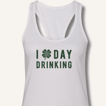 I Clover Day Drinking Racerback Tank - Sip & Shirt