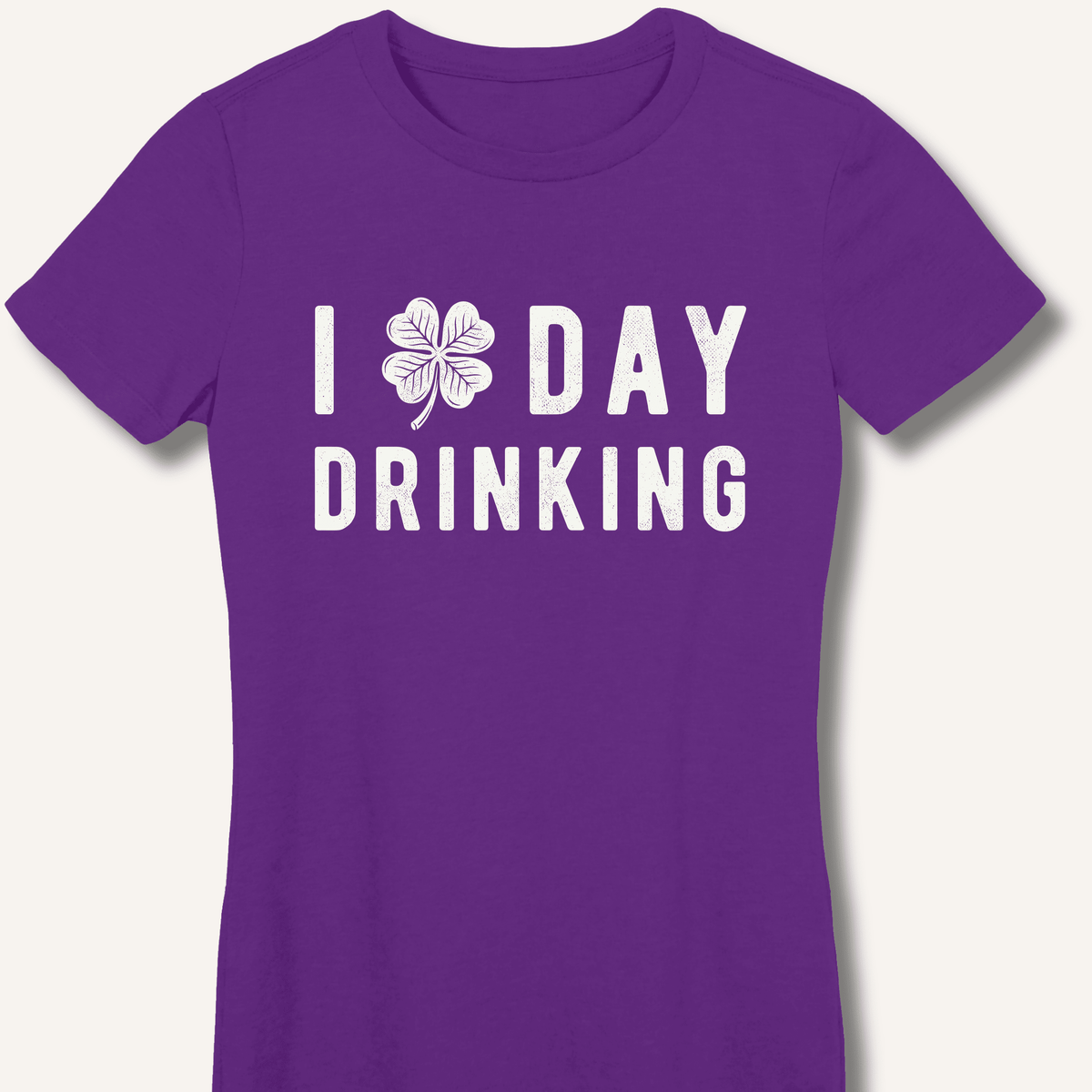 I Clover Day Drinking Women's Fitted T-Shirt - Sip & Shirt