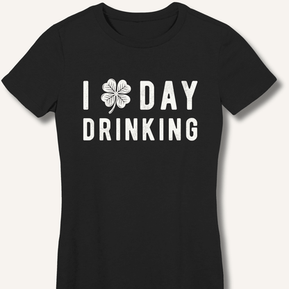 I Clover Day Drinking Women's Fitted T-Shirt - Sip & Shirt