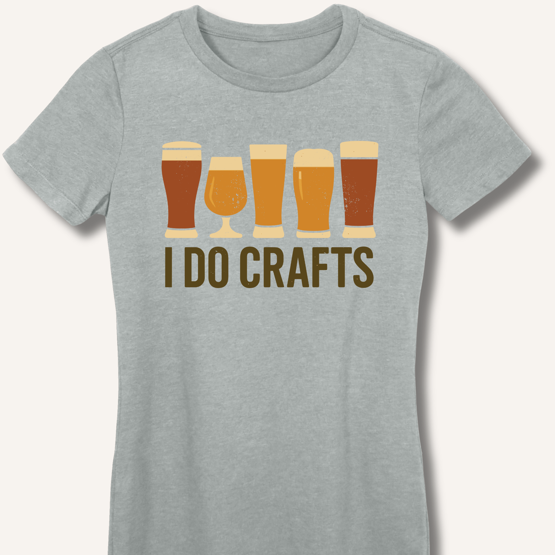 I Do Crafts Fitted T-Shirt - Sip & Shirt
