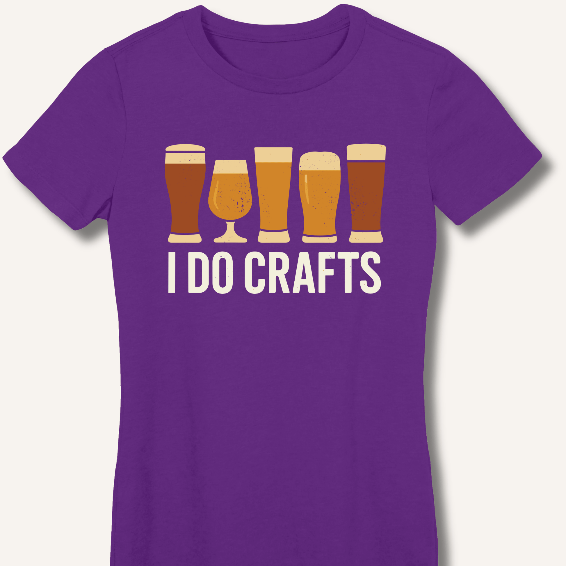I Do Crafts Fitted T-Shirt - Sip & Shirt