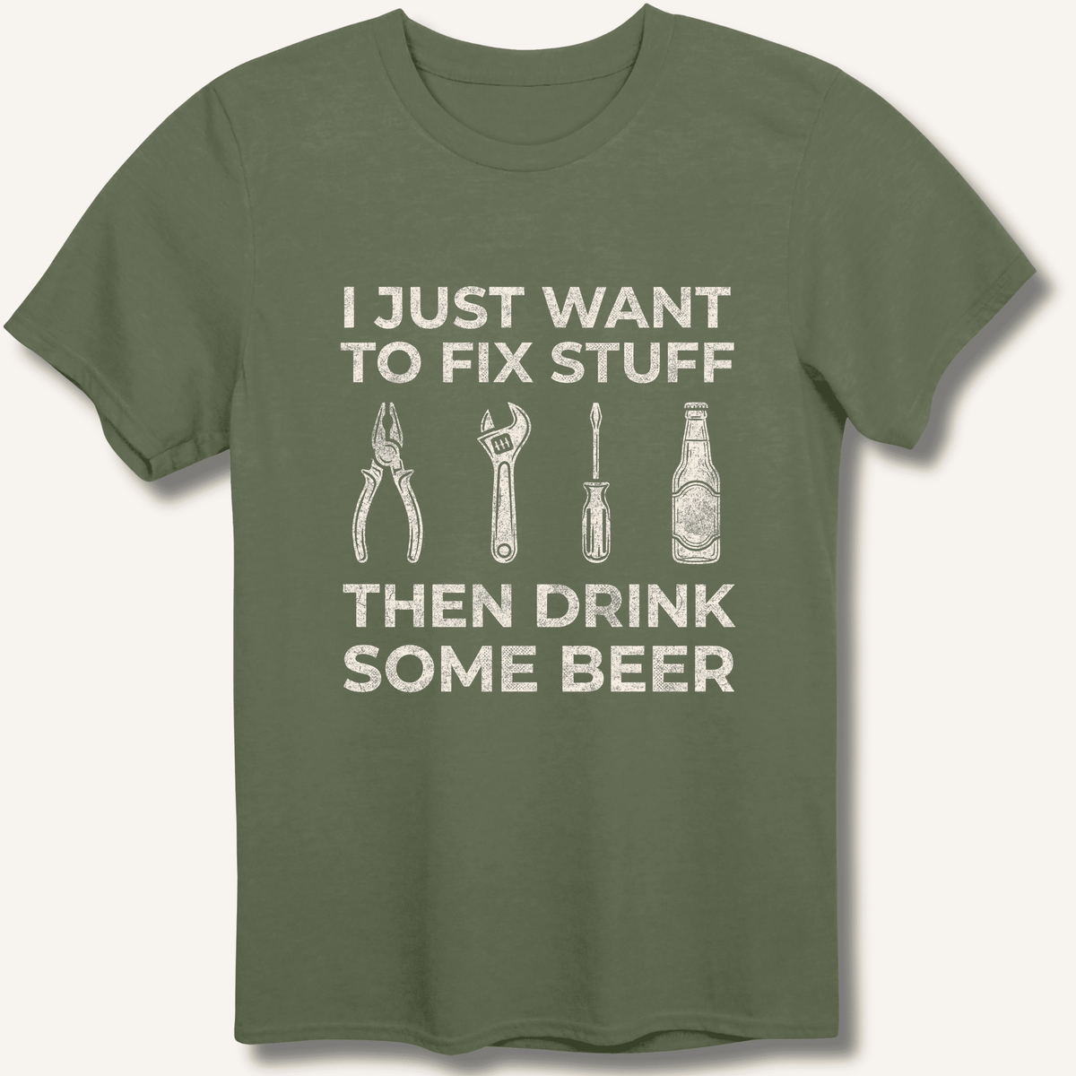 I Just Want To Fix Stuff T-Shirt - Sip & Shirt