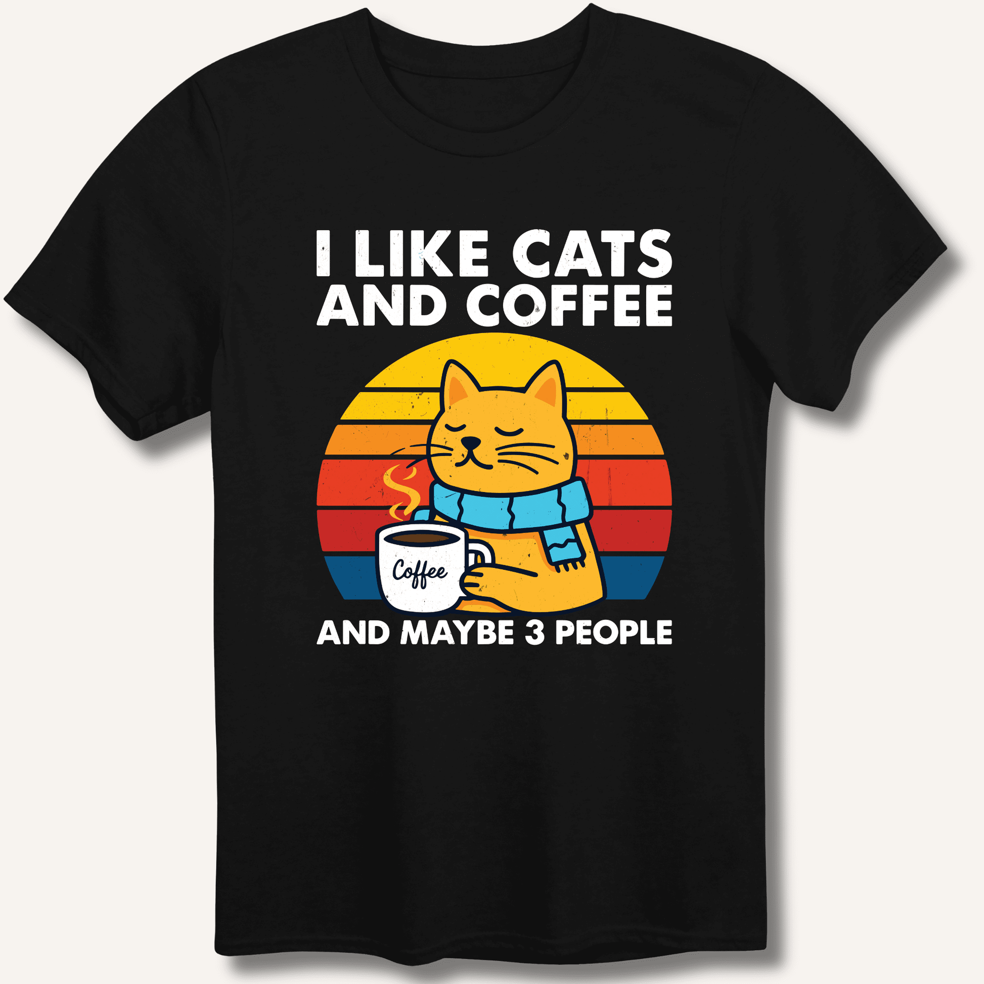 I Like Cats and Coffee T-Shirt - Sip & Shirt