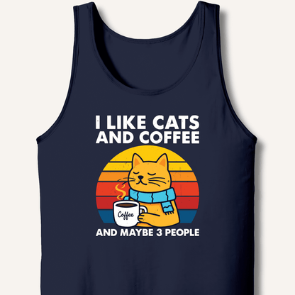 I Like Cats and Coffee Tank - Sip & Shirt