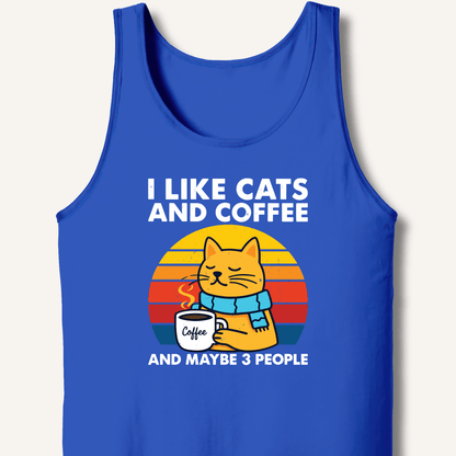 I Like Cats and Coffee Tank - Sip & Shirt