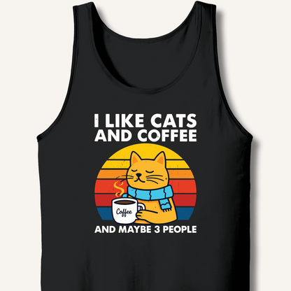 I Like Cats and Coffee Tank - Sip & Shirt