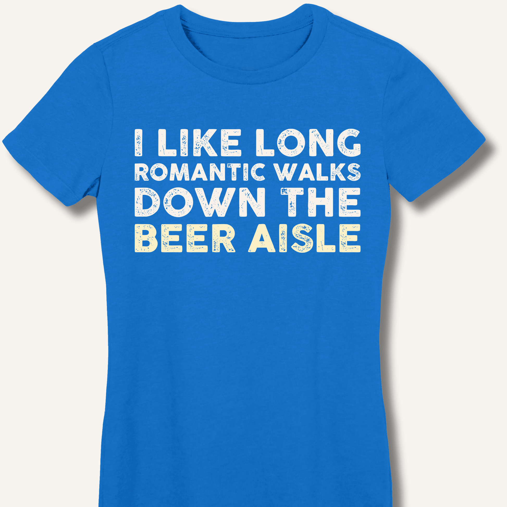 I Like Long Romantic Walks Fitted T-Shirt - Sip & Shirt