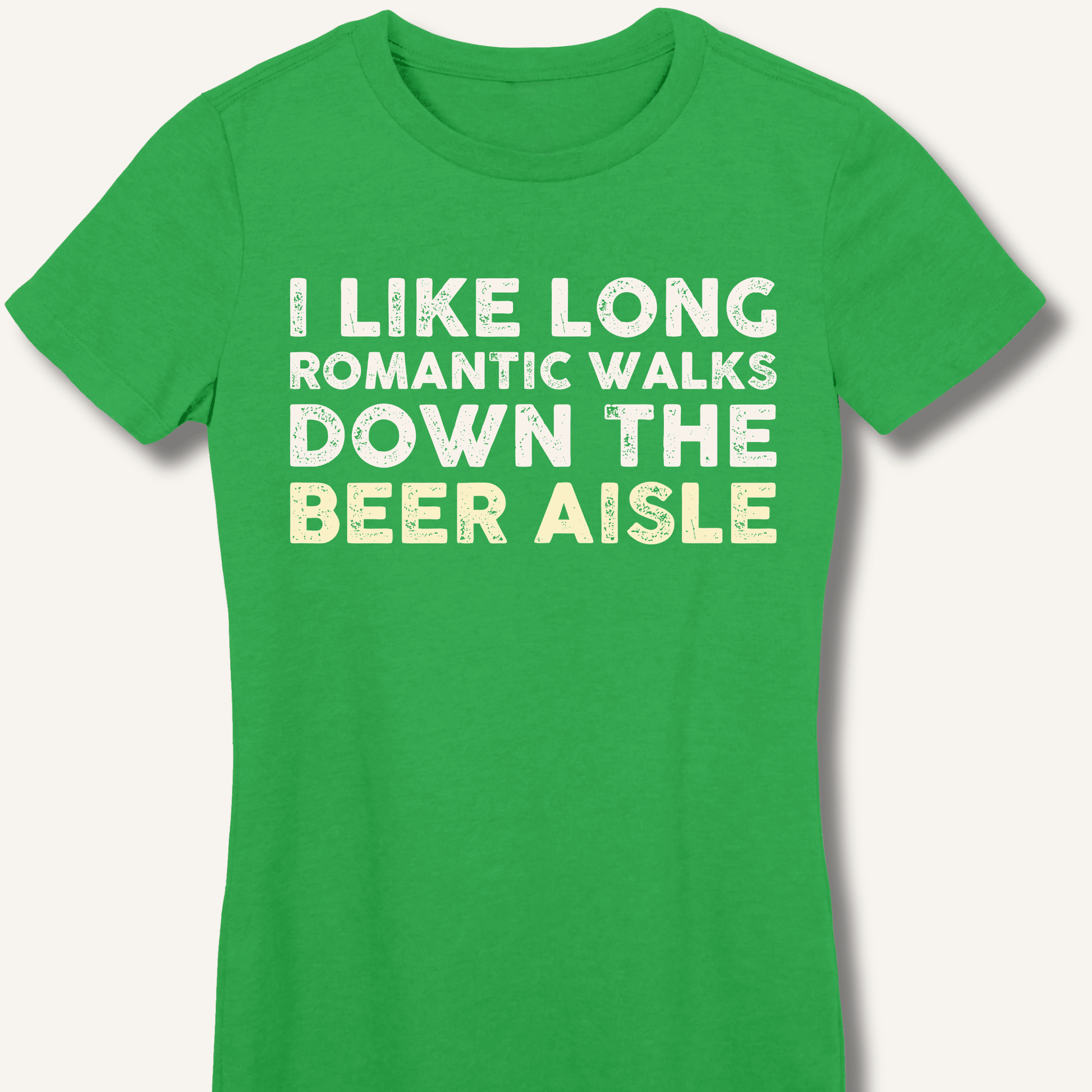 I Like Long Romantic Walks Fitted T-Shirt - Sip & Shirt
