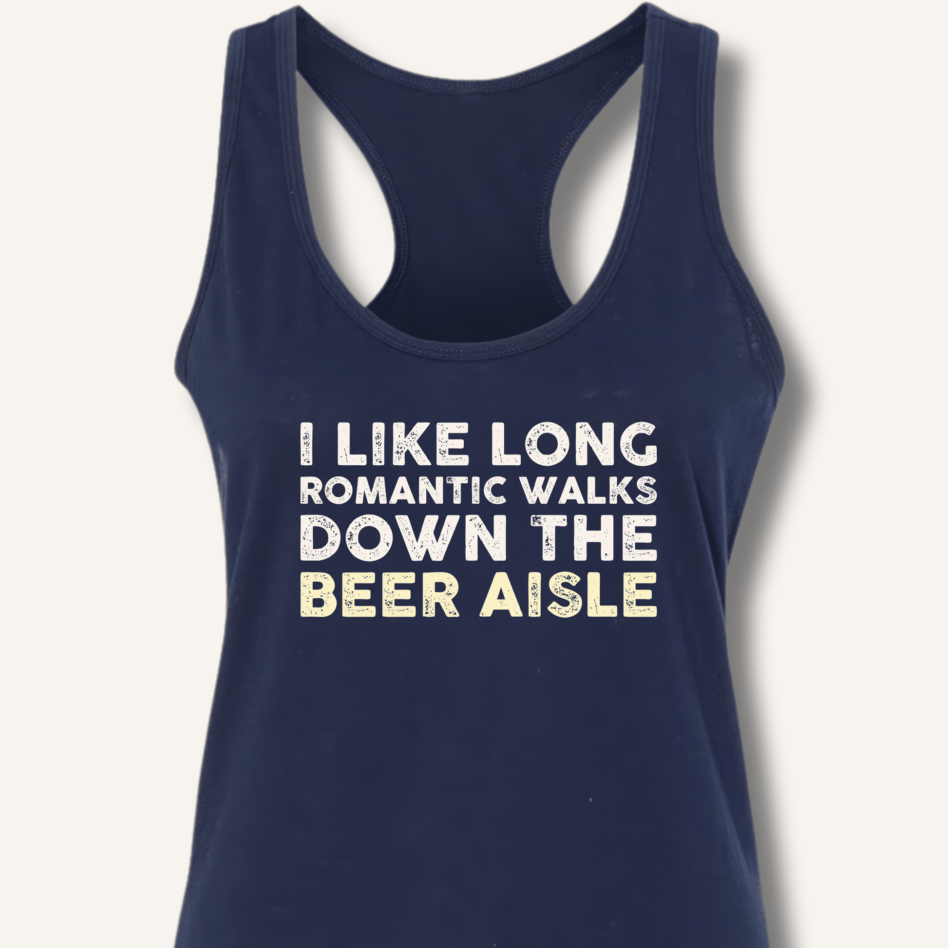 I Like Long Romantic Walks Racerback Tank - Sip & Shirt