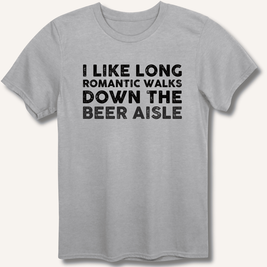 I Like Long Romantic Walks T-Shirt - Sip & Shirt