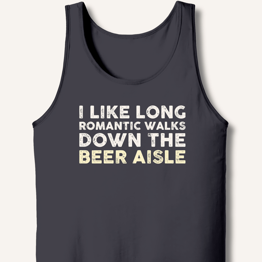 I Like Long Romantic Walks Tank - Sip & Shirt