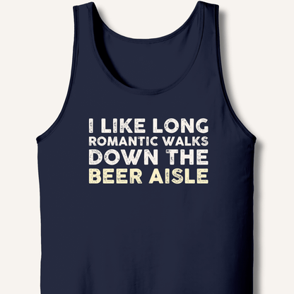 I Like Long Romantic Walks Tank - Sip & Shirt