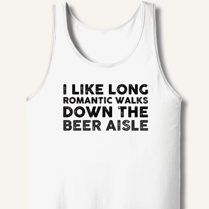 I Like Long Romantic Walks Tank - Sip & Shirt