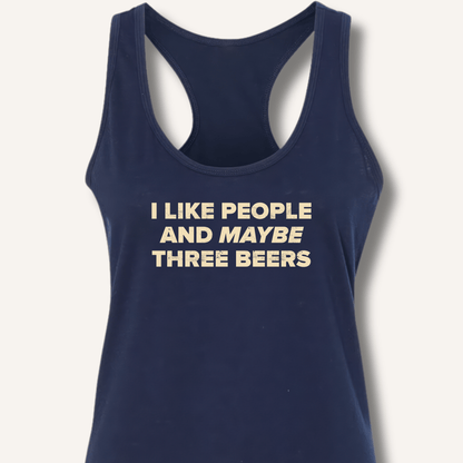 I Like People Racerback Tank - Sip & Shirt