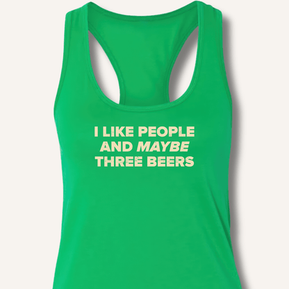 I Like People Racerback Tank - Sip & Shirt