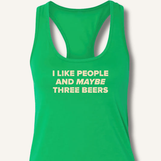 I Like People Racerback Tank - Sip & Shirt