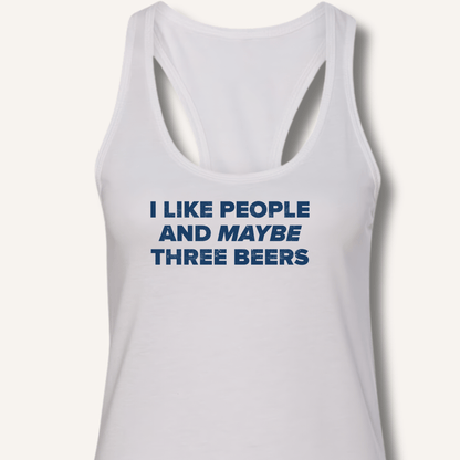 I Like People Racerback Tank - Sip & Shirt