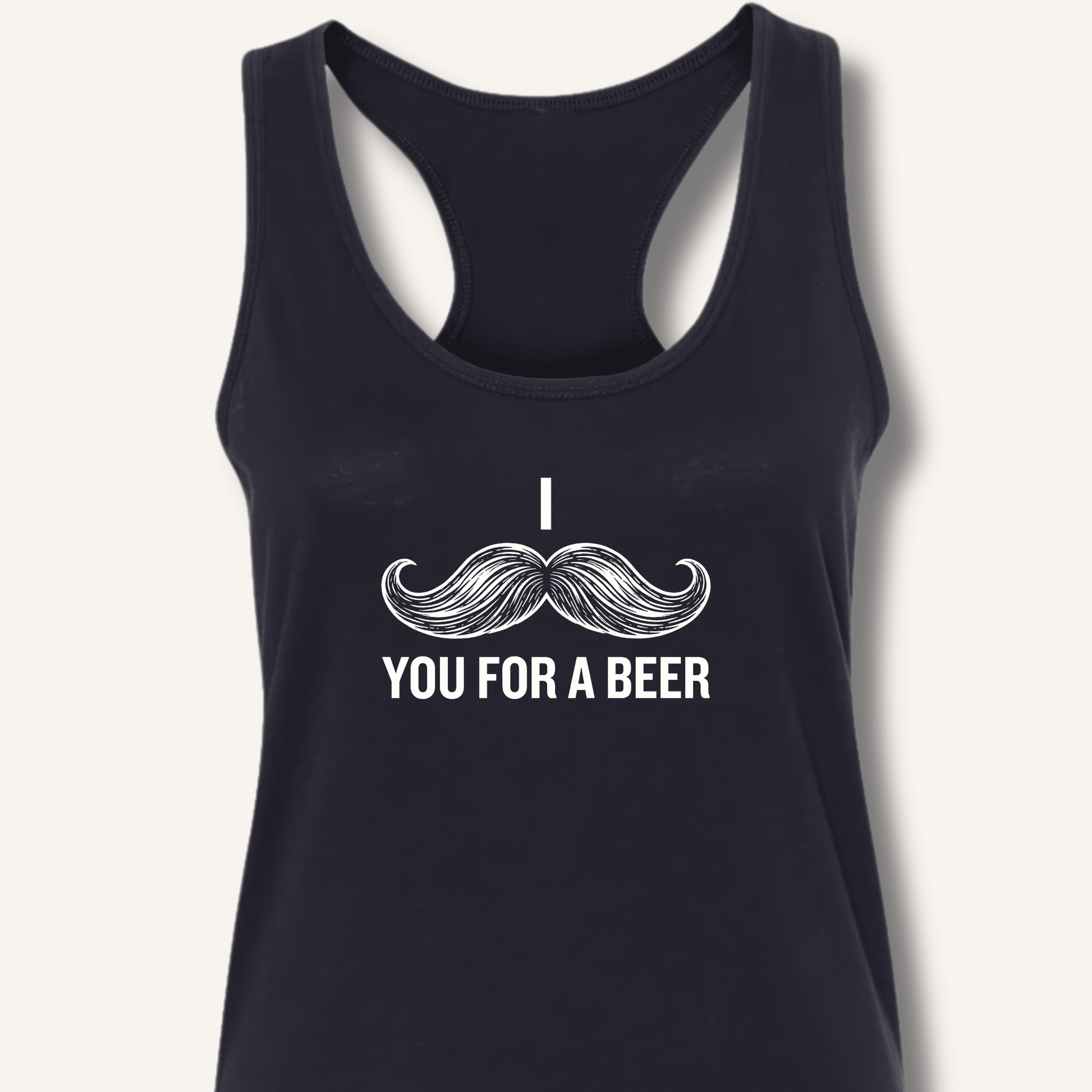 I Mustache You For A Beer Racerback Tank - Sip & Shirt