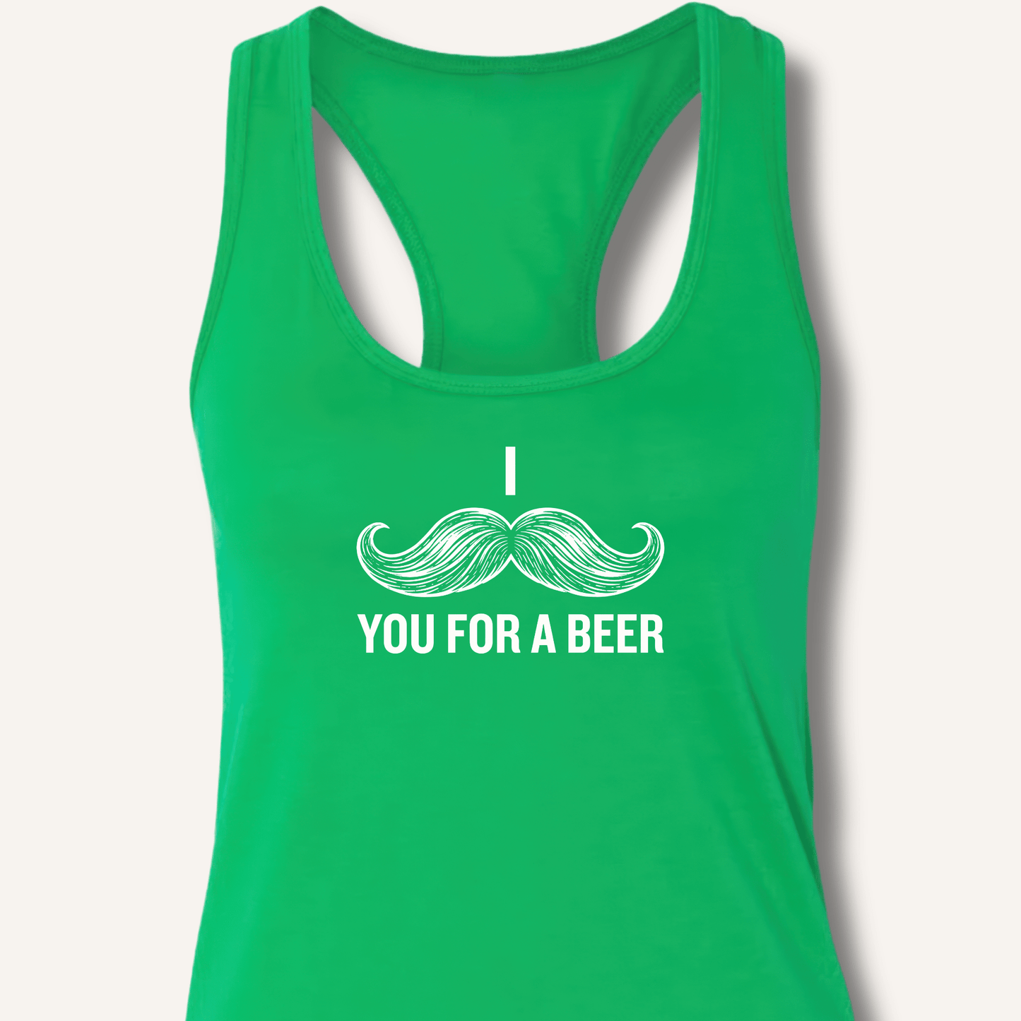 I Mustache You For A Beer Racerback Tank - Sip & Shirt