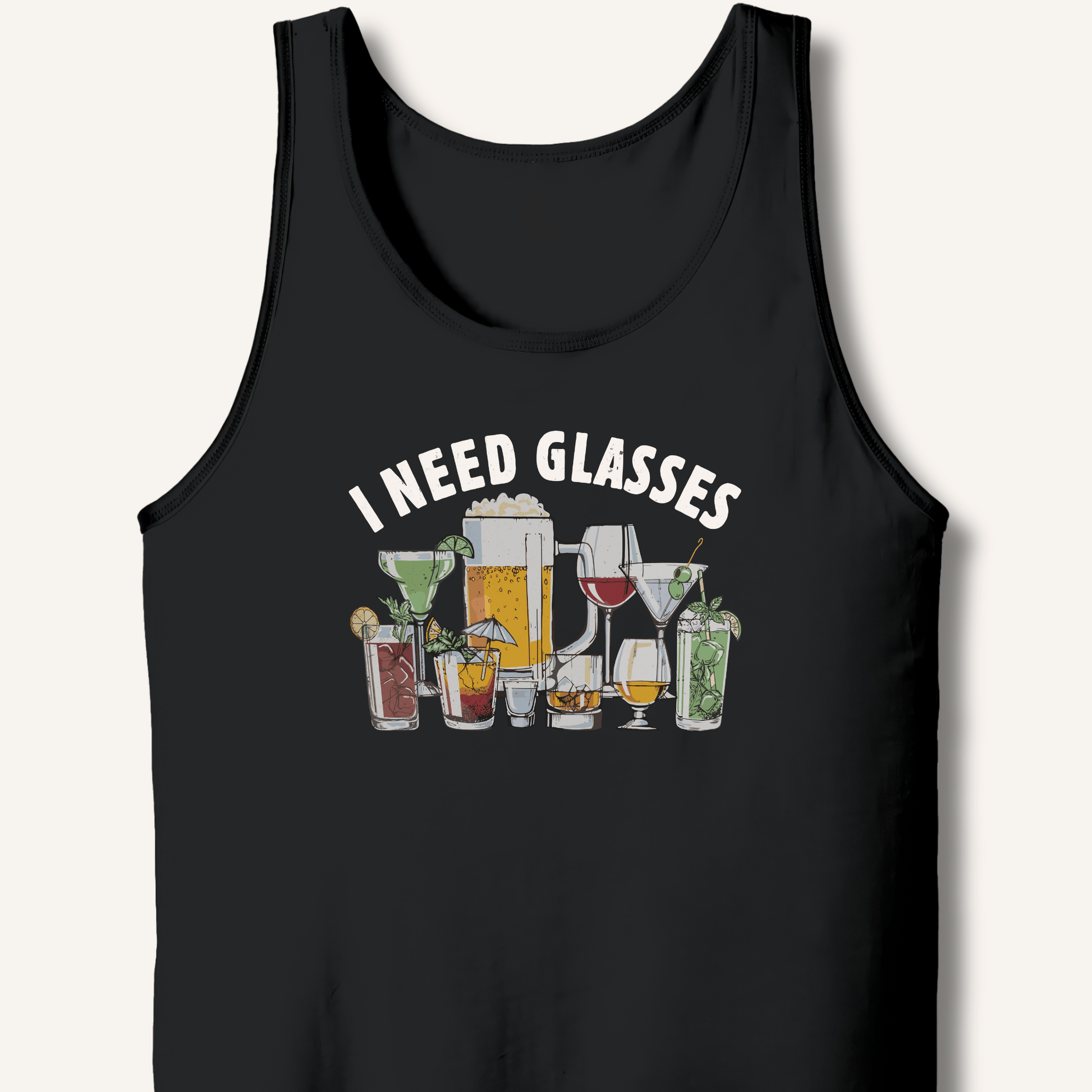 I Need Glasses Tank - Sip & Shirt