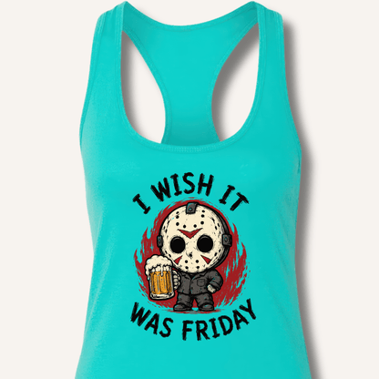 I Wish It Was Friday Racerback Tank - Sip & Shirt