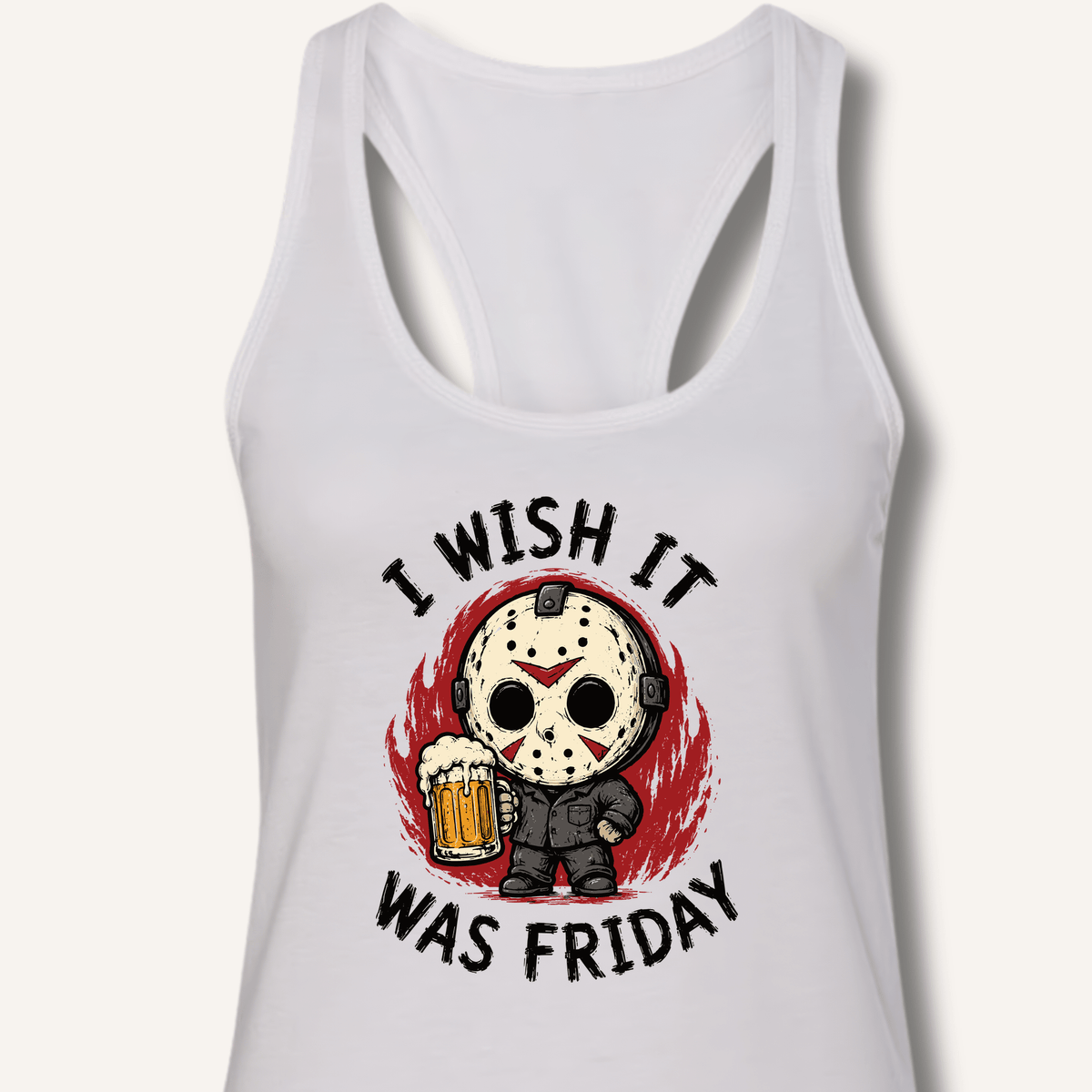 I Wish It Was Friday Racerback Tank - Sip & Shirt