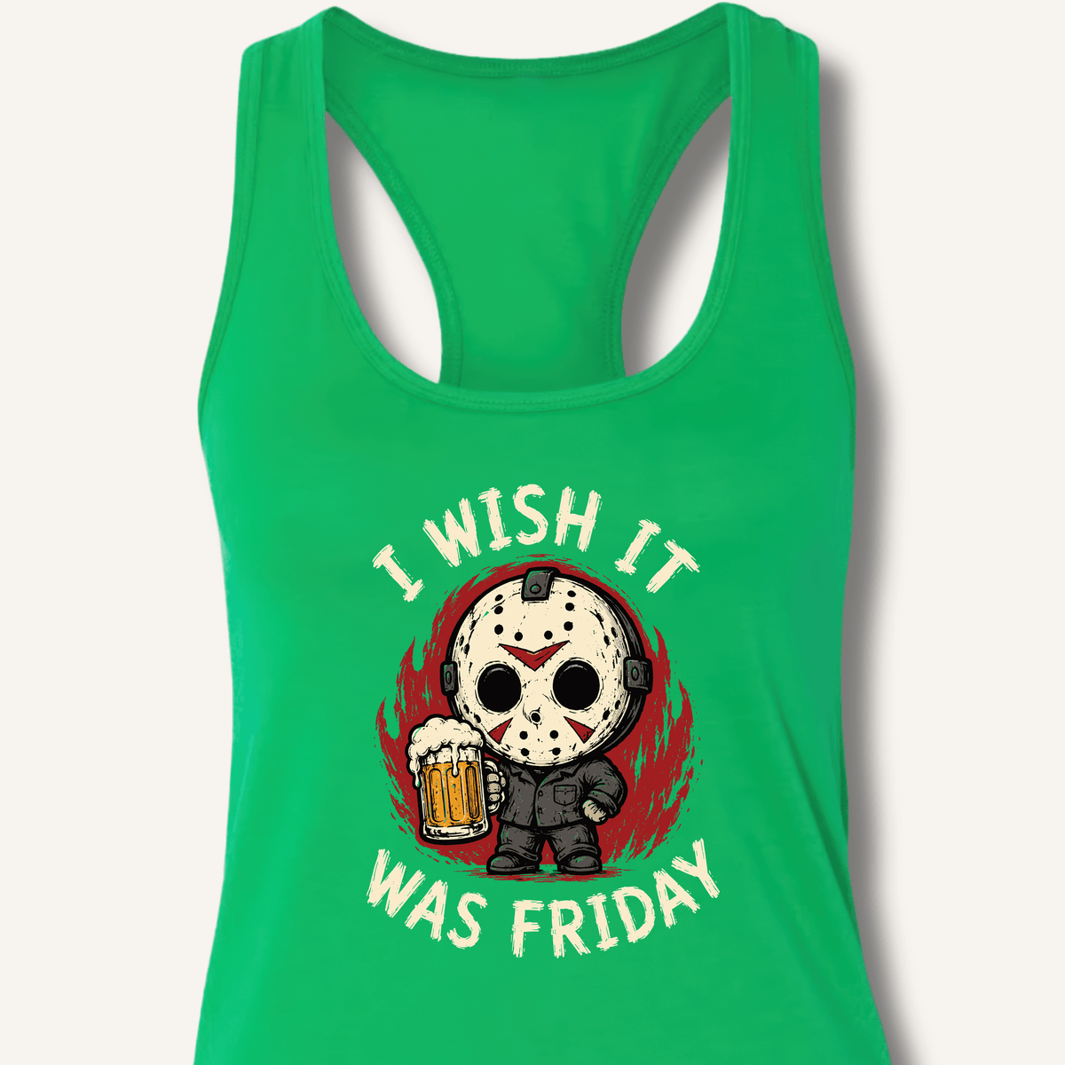 I Wish It Was Friday Racerback Tank - Sip & Shirt