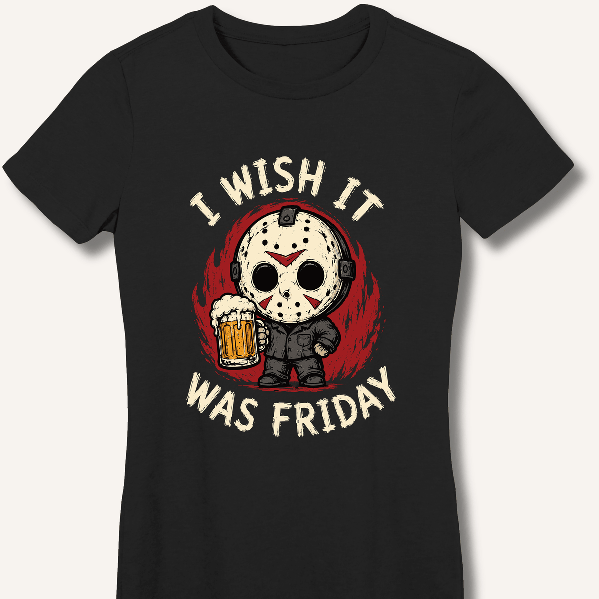 I Wish It Was Friday Women's Fitted T-Shirt - Sip & Shirt