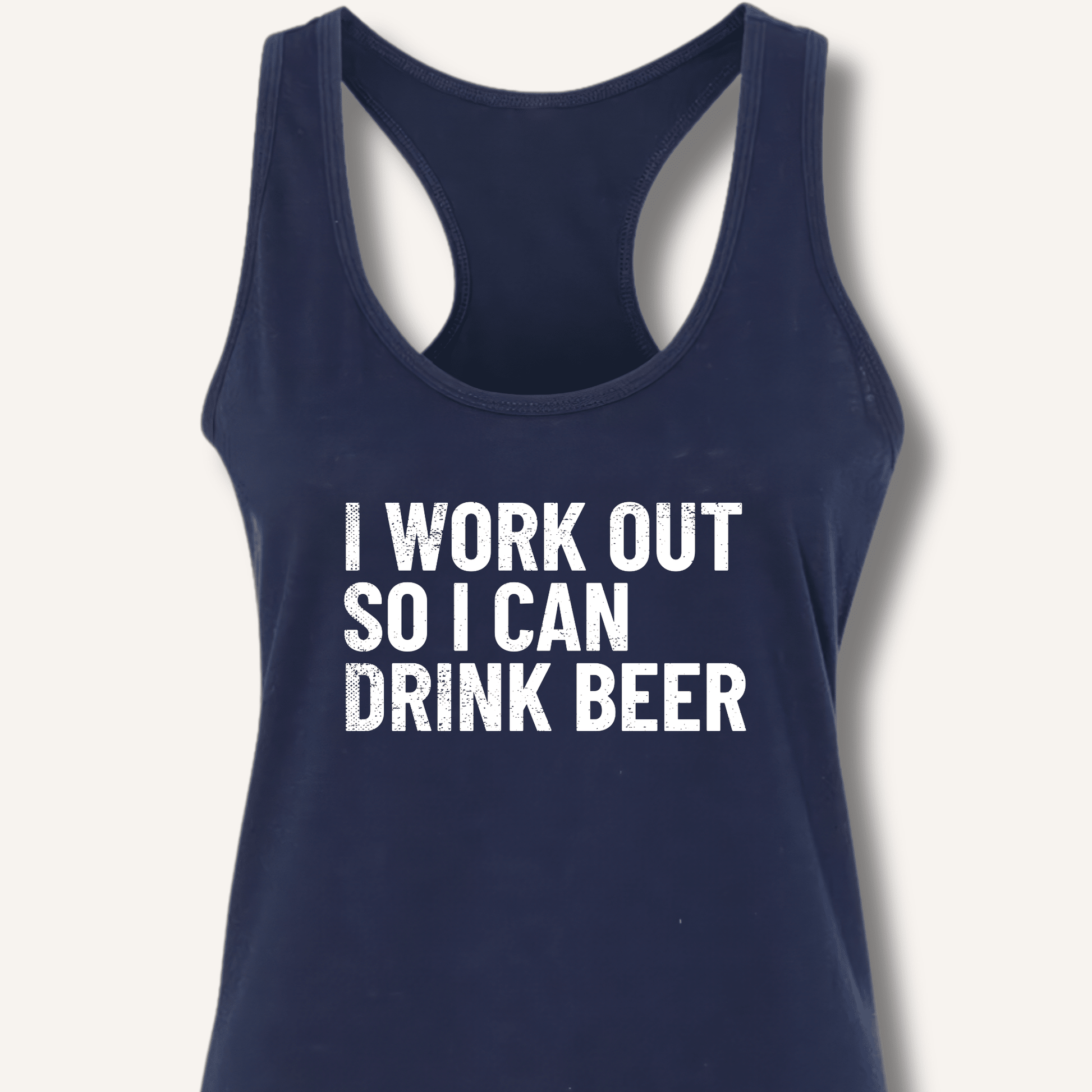 I Work Out So I Can Drink Beer Racerback Tank - Sip & Shirt
