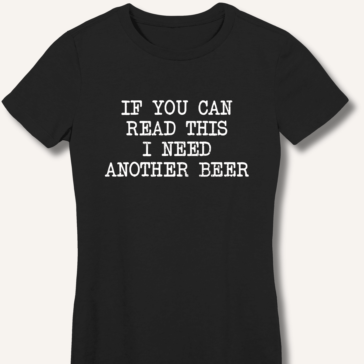 If You Can Read This Women's Fitted T-Shirt - Sip & Shirt