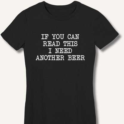 If You Can Read This Women's Fitted T-Shirt - Sip & Shirt