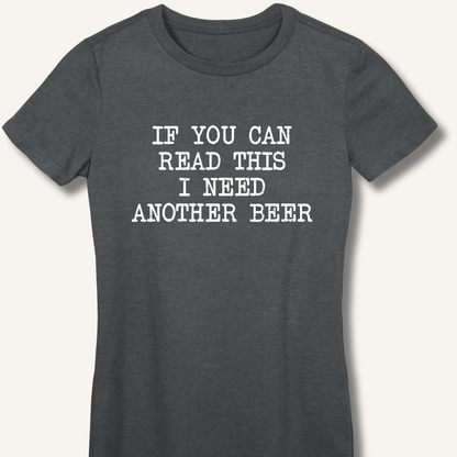If You Can Read This Women's Fitted T-Shirt - Sip & Shirt
