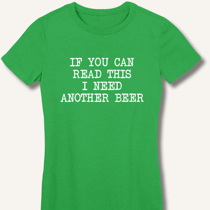 If You Can Read This Women's Fitted T-Shirt - Sip & Shirt