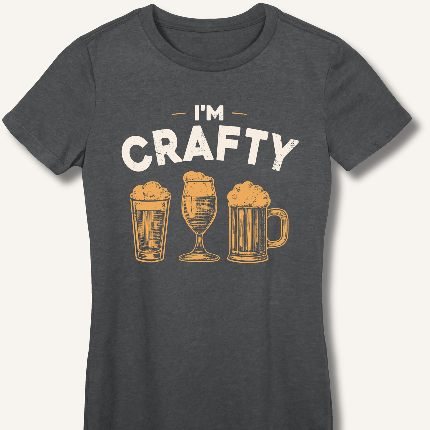 I'm Crafty Fitted T-Shirt - Sip & Shirt