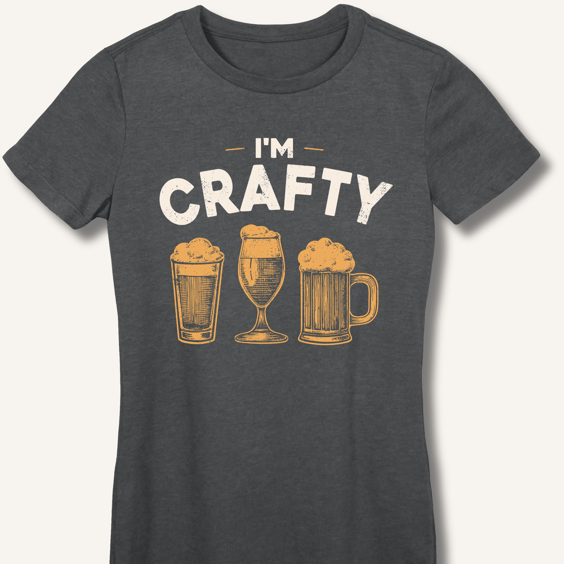 I'm Crafty Fitted T-Shirt - Sip & Shirt