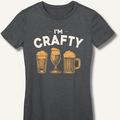 I'm Crafty Fitted T-Shirt - Sip & Shirt