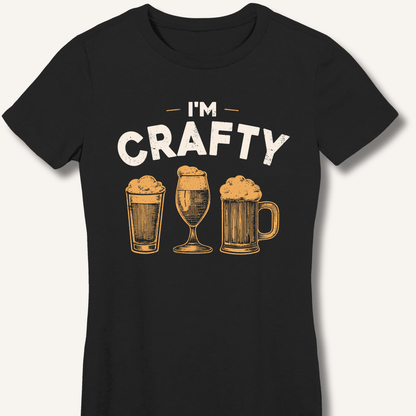 I'm Crafty Fitted T-Shirt - Sip & Shirt