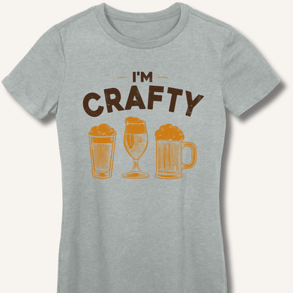I'm Crafty Fitted T-Shirt - Sip & Shirt