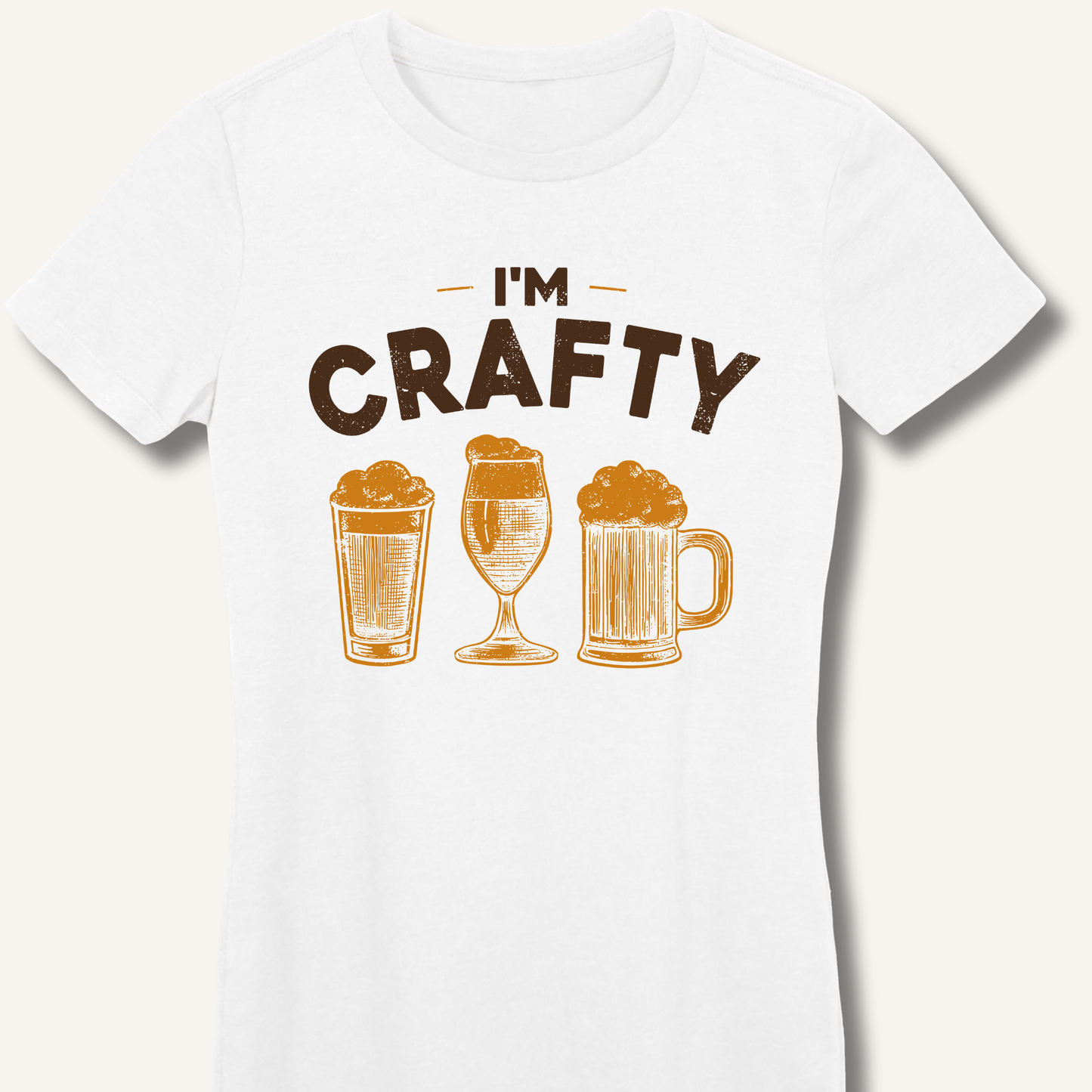 I'm Crafty Fitted T-Shirt - Sip & Shirt