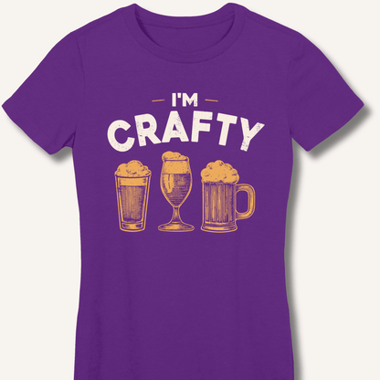 I'm Crafty Fitted T-Shirt - Sip & Shirt