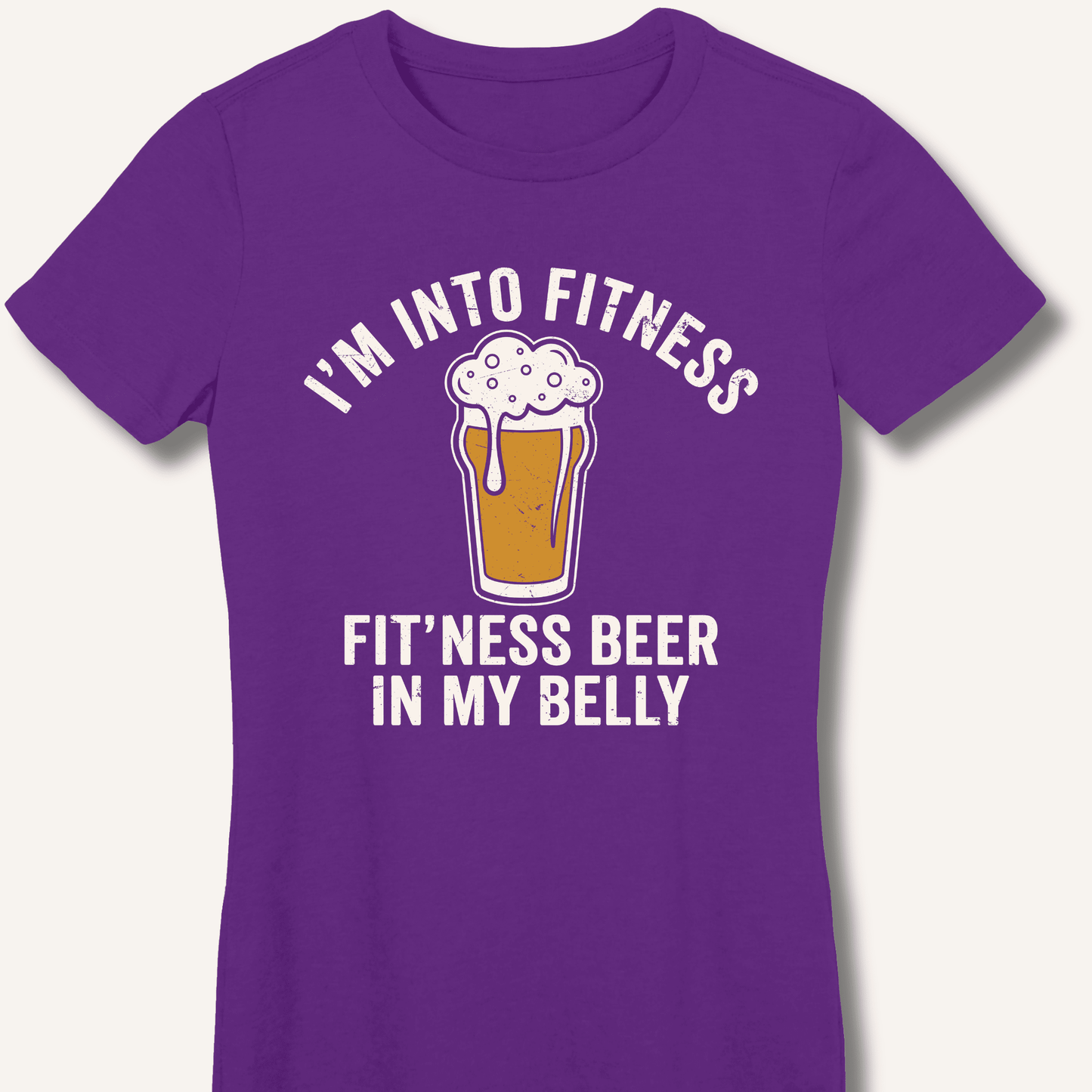 I'm Into Fitness Fitted T-Shirt - Sip & Shirt
