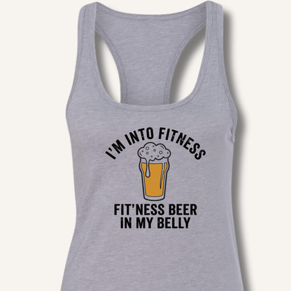 I'm Into Fitness Racerback Tank - Sip & Shirt