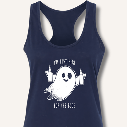 I'm Just Here For The Boos Racerback Tank - Sip & Shirt