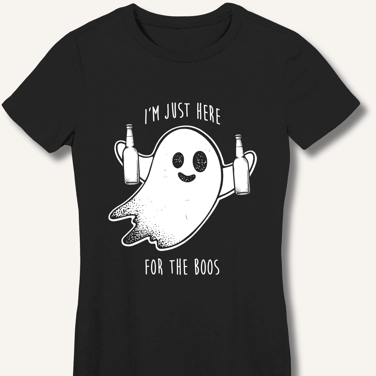 I'm Just Here For The Boos Women's Fitted T-Shirt - Sip & Shirt